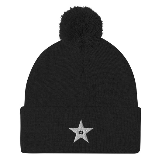 Zero Star Pom-Pom Beanie